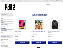 Tablet Screenshot of kushnugz.com